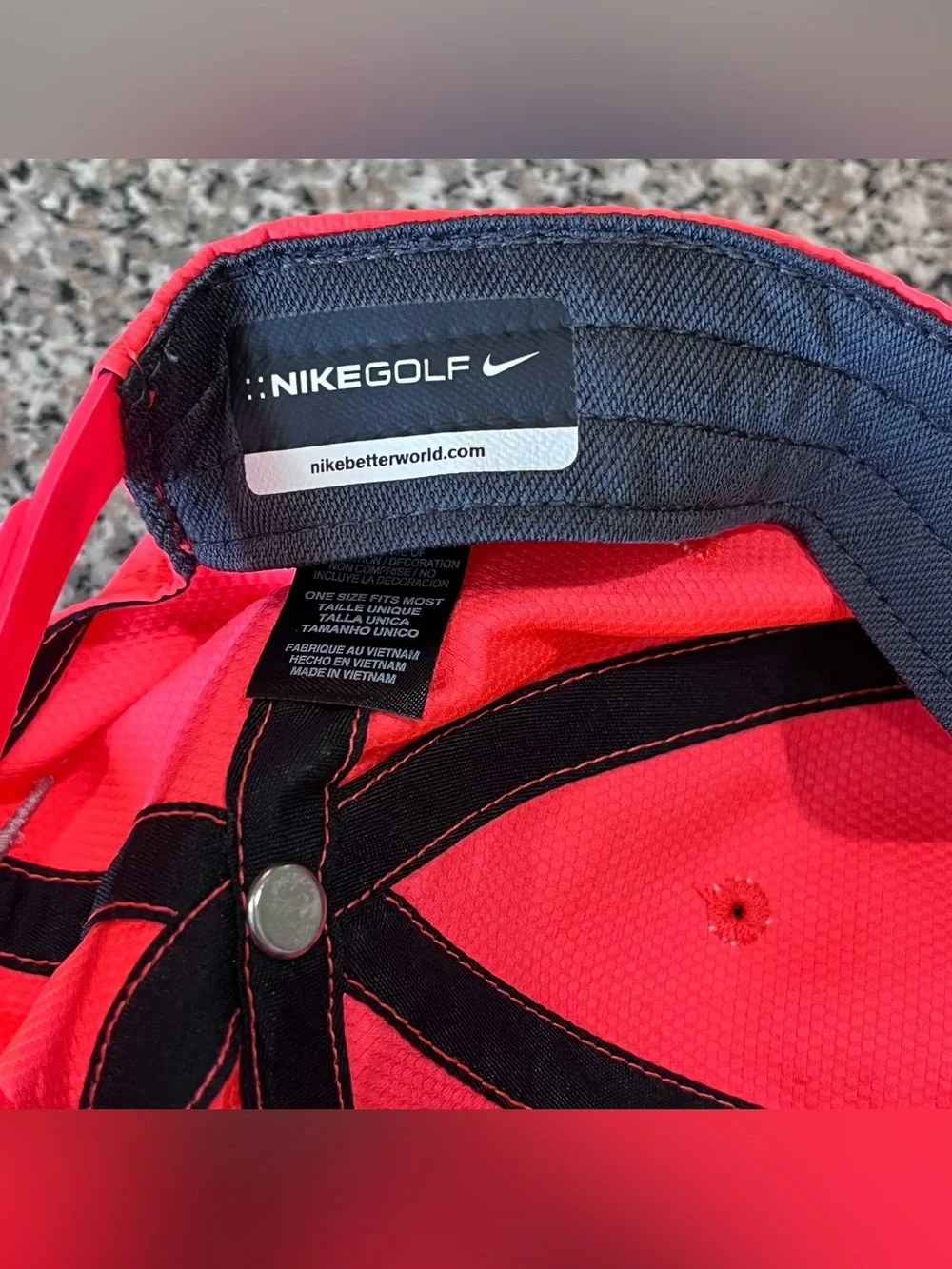 Nike Golf Pink Adjustable Hat